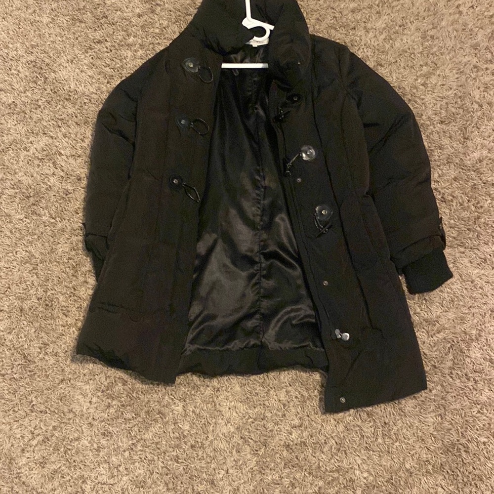 This is a black jacket from Calvin Klein.